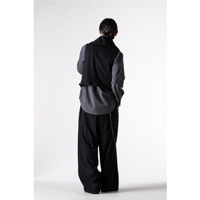 HIGH-NECK UTILITY VEST Black｜詳細画像