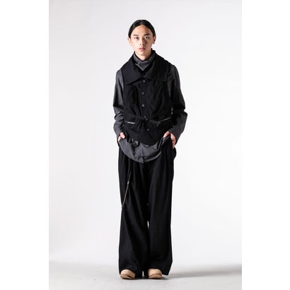 HIGH-NECK UTILITY VEST Black｜詳細画像