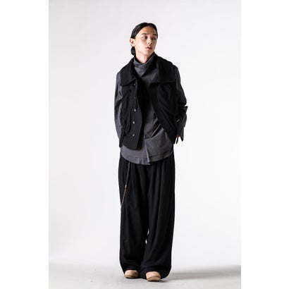 HIGH-NECK UTILITY VEST Black｜詳細画像