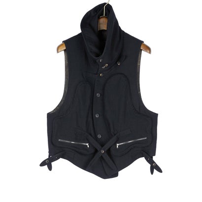 HIGH-NECK UTILITY VEST Black｜詳細画像