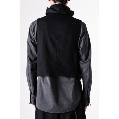 HIGH-NECK UTILITY VEST Black｜詳細画像