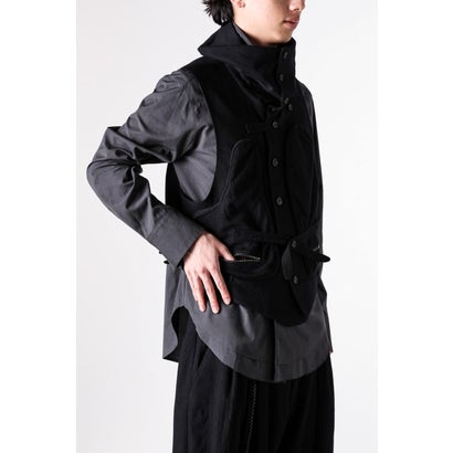 HIGH-NECK UTILITY VEST Black｜詳細画像