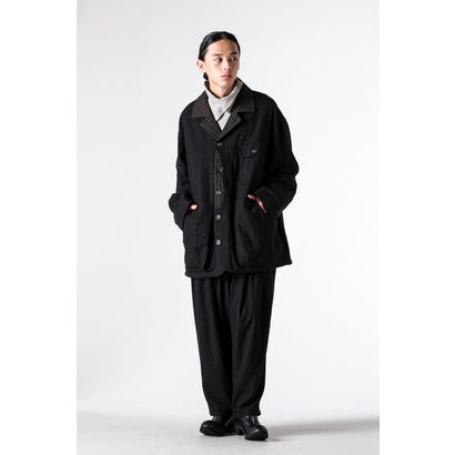 TAPERED DRAWSTRING TROUSERS Black｜詳細画像