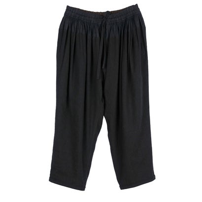 TAPERED DRAWSTRING TROUSERS Black｜詳細画像