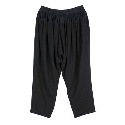 TAPERED DRAWSTRING TROUSERS Black｜詳細画像