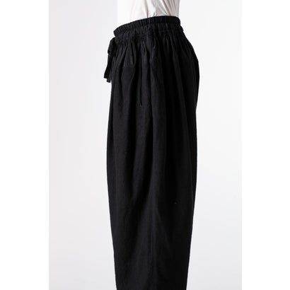 TAPERED DRAWSTRING TROUSERS Black｜詳細画像