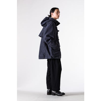 DROP-CROTCH TAPERED TROUSERS Black｜詳細画像