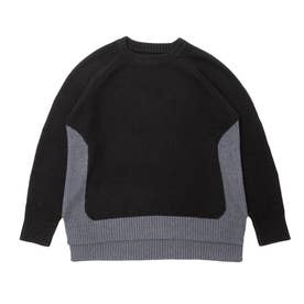 カラーブロックセーター （BL）