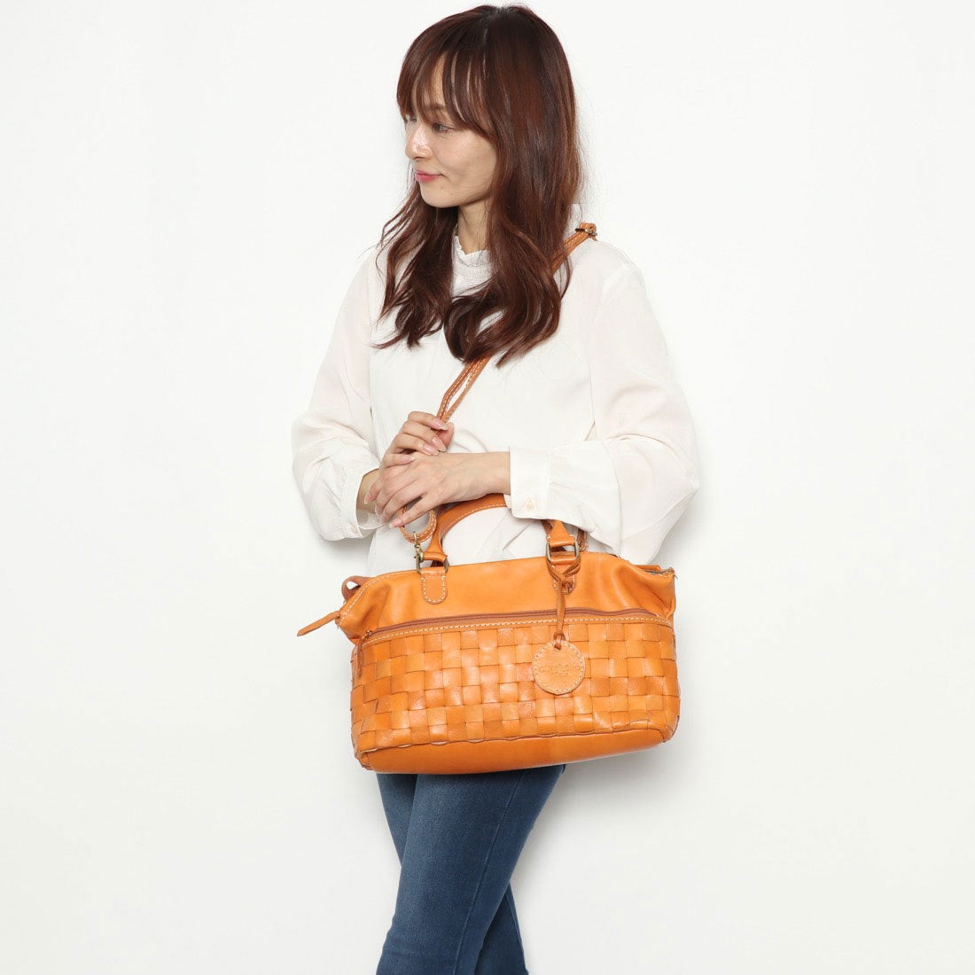 ズッケロフィラート zucchero filato カウレザーメッシュ2wayボストン 