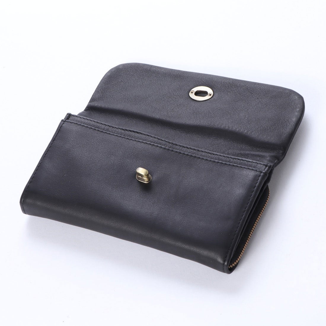 ズッケロフィラート zucchero filato カウレザー長財布 （ブラック 