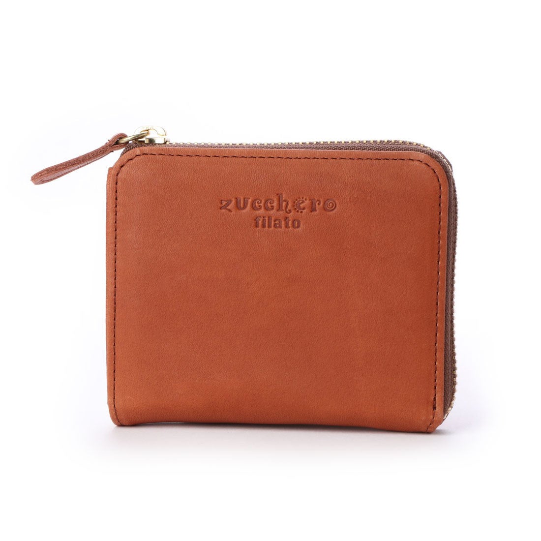 ズッケロフィラート zucchero filato 本革折財布 （ブラウン 