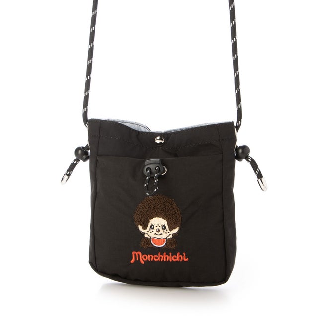 モンチッチ Monchhichi ミニショルダーバッグ （BLACK）