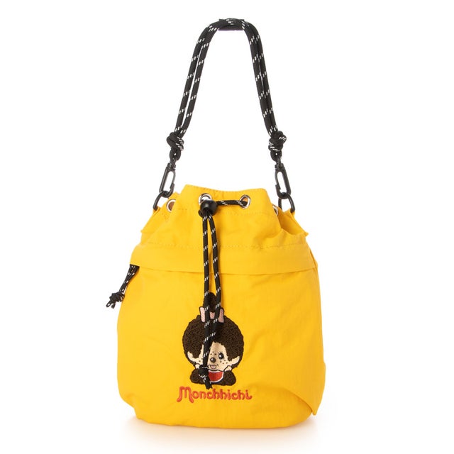 モンチッチ Monchhichi 巾着ショルダーバッグ 2WAY （YELLOW）