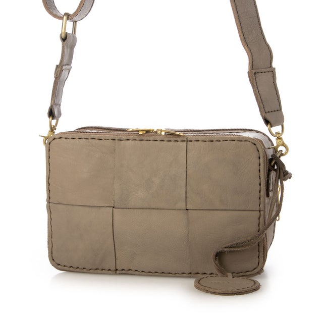 カウレザーお財布ショルダーバッグ （TAUPE）