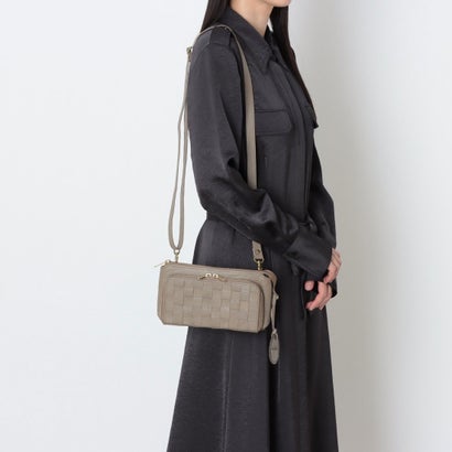 ズッケロ zucchero カウレザー お財布ショルダーバッグ （TAUPE）｜詳細画像