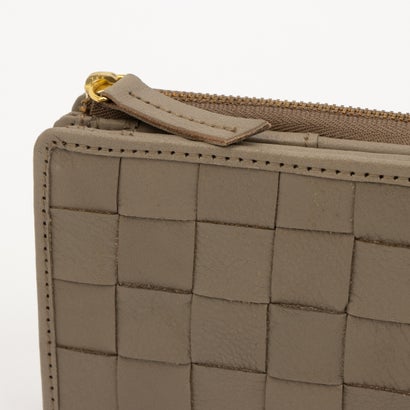 ズッケロ zucchero ズッケロ zucchero カウレザーメッシュ2つ折財布 （TAUPE）｜詳細画像
