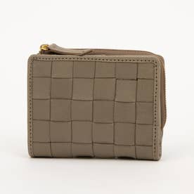 カウレザーメッシュ2つ折財布 （TAUPE）