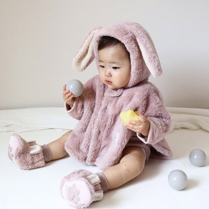 モクモフ mocmof ケープ ポンチョ コート ベビー キッズ 男の子 女の子 赤ちゃん 衣装 寒さ対策 なりきり ぬいぐるみ 622-474191 （シュナウザー）｜詳細画像