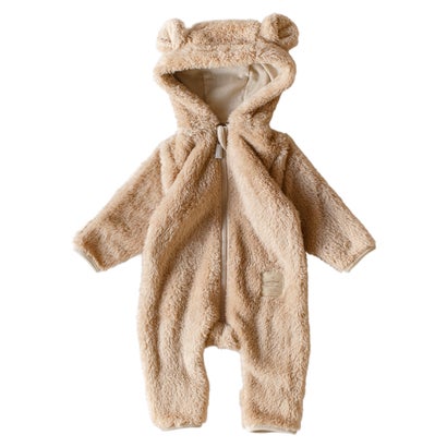 モクモフ mocmof ベビー服 子供服 ベビー キッズ 男の子 女の子 70cm 80cm 90cm 秋冬 赤ちゃん ぬいぐるみスーツ 622-474190 （くま）｜詳細画像